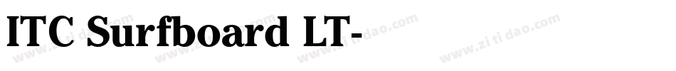 ITC Surfboard LT字体转换